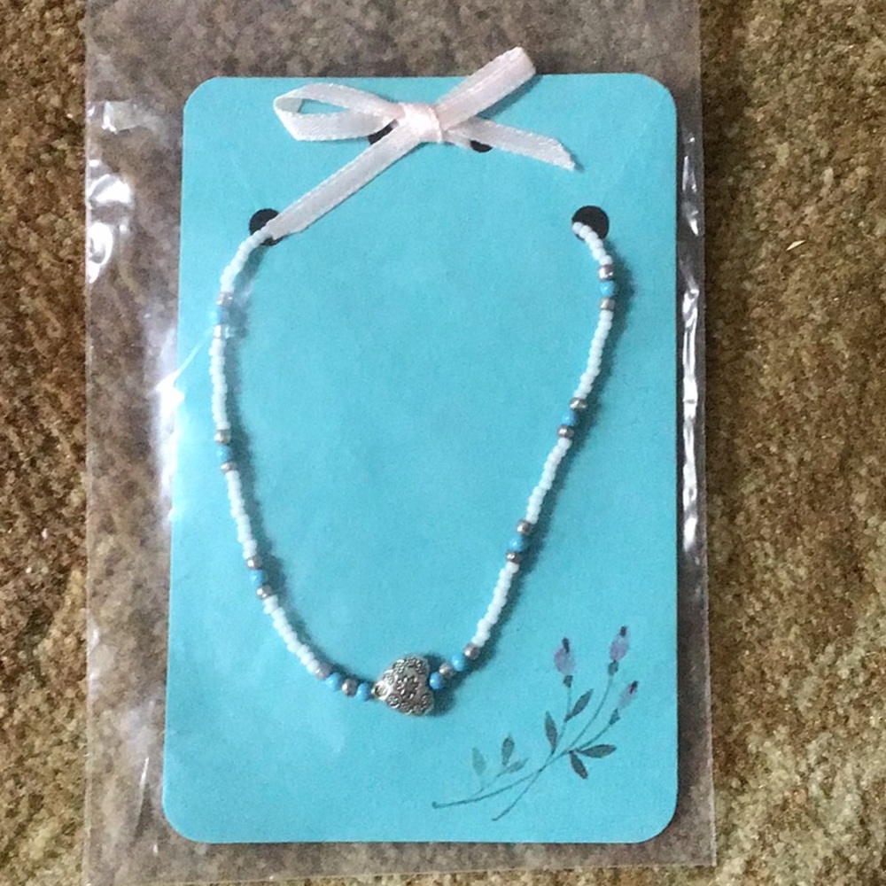 Beaded ankle bracelet